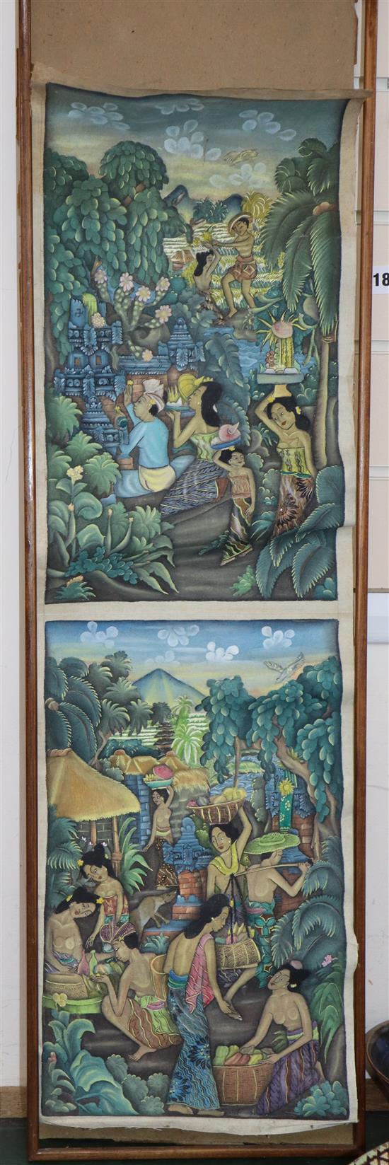 A Javanese batik painting